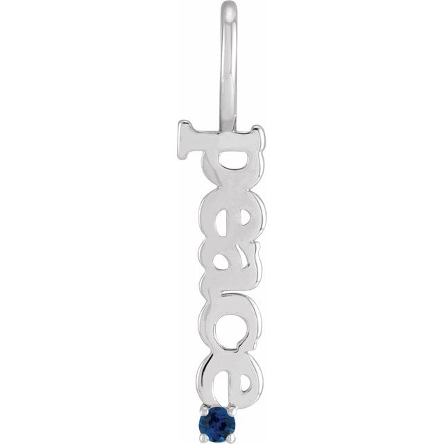 Prital Blue Sapphire 4 Prong  Necklace